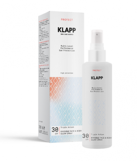 Face & Body Glow Spray SPF 30 - KLAPP - Spray przeciwsłoneczny do ciała