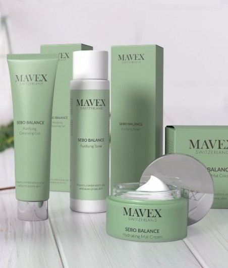 MAT CREAM 50ml + TONER 200ml + CLEANSING GEL 150ml - MAVEX ►Krem + tonik + żel oczyszczający