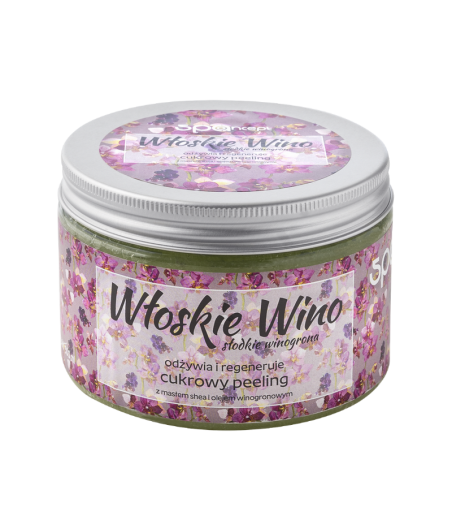 WŁOSKIE WINO CUKROWY PEELING DO CIAŁA 200g - SPA CONCEPT