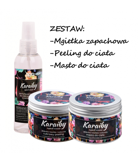 ZESTAW KARAIBY MGIEŁKA + PEELING + BALSAM - SPA CONCEPT