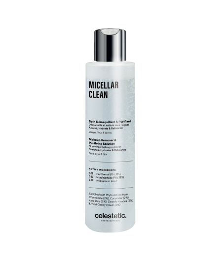 Płyn micelarny do demakijażu 200 ml MICELLAR CLEAN MAKEUP REMOVER - celestetic.