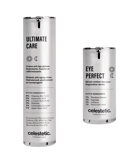 ZESTAW Krem Anti-Age 50 ml ULTIMATE CARE CREAM + Serum pod oczy 15 ml EYE PERFECT SERUM - Celestetic