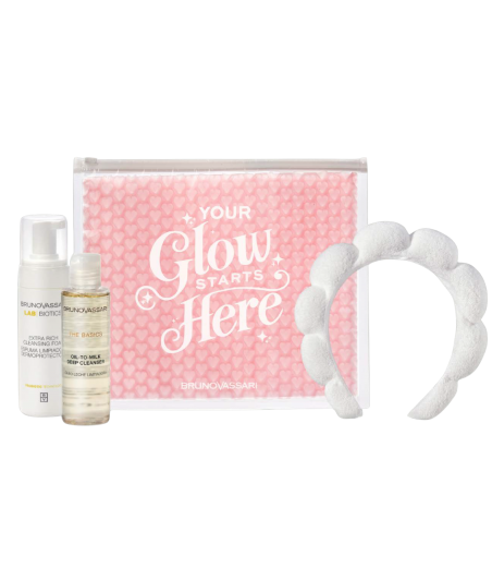 XMAS PACK The Basics + Lab Biotics ► Olejek oczyszczający 150 ml + Pianka oczyszczająca 150 ml + Opaska Bruno Vassari