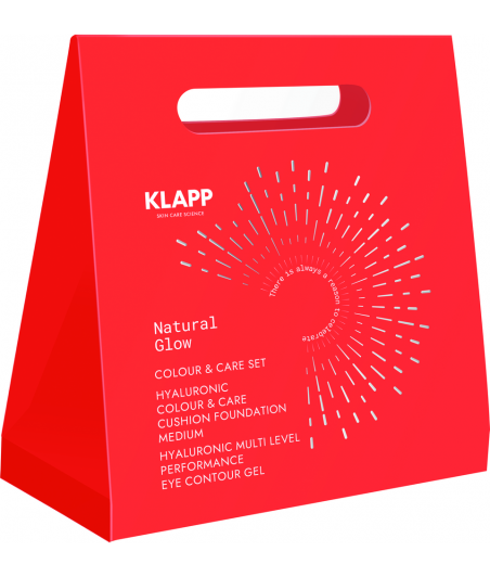 Podkład + żel pod oczy HYALURONIC Colour & Care Cushion (Medium) KLAPP ► ZESTAW PREZENTOWY